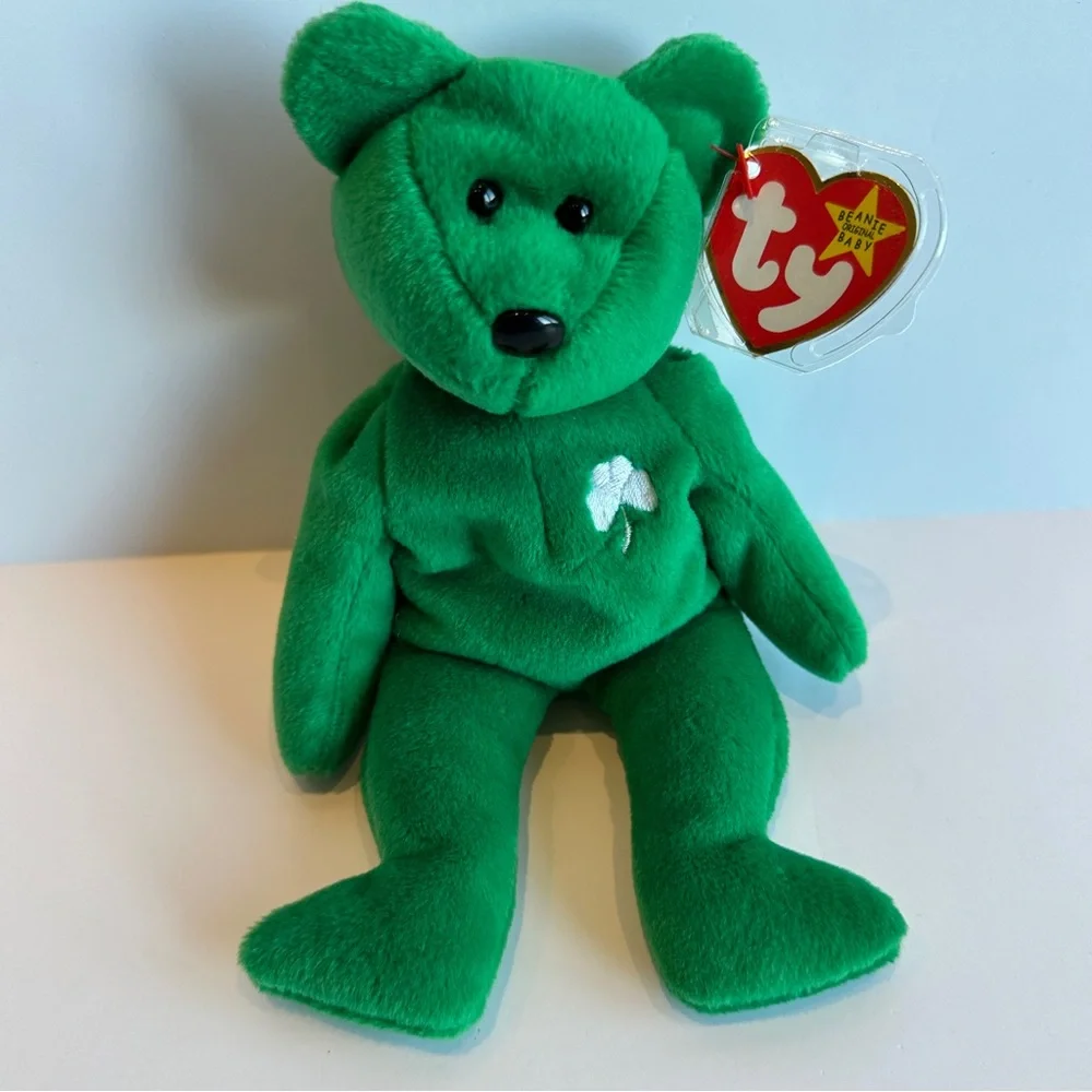 TY Beanie Baby Erin the Bear Vintage 1997 Retired Plush Toy with Errors